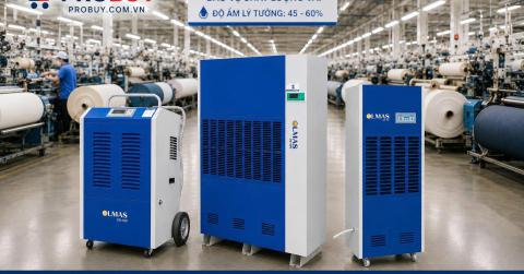 Giải pháp kiểm soát độ ẩm hiệu quả cho nhà máy dệt may bằng Máy hút ẩm công nghiệp Olmas